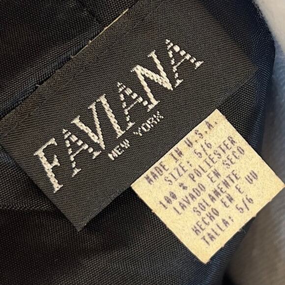 Faviana New York women's size 5/6 little black dress, sexy, sleek, cocktail 2537 - Picture 8 of 9